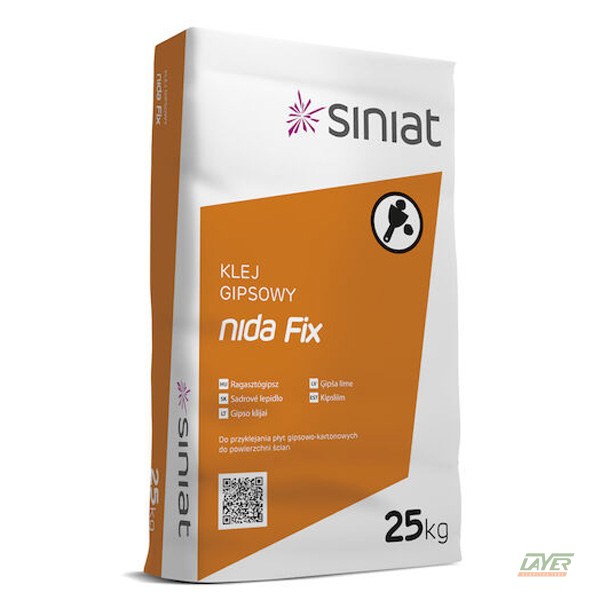 Siniat NIDA FIX ragasztógipsz, 25 kg